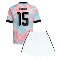 Camiseta Bélgica Thomas Meunier #15 Segunda Equipación Replica Mundial 2026 para niños mangas cortas (+ Pantalones cortos)